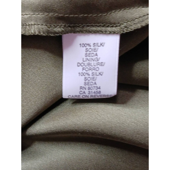 Y2K BCBGMAXAZRIA Silk Midi Dress Ruched XS XXS Coquette Fairy Dainty Babydoll - Picture 8 of 16